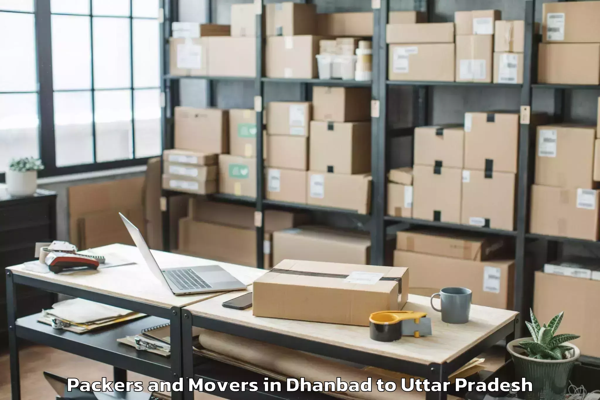 Efficient Dhanbad to Js University Shikohabad Packers And Movers